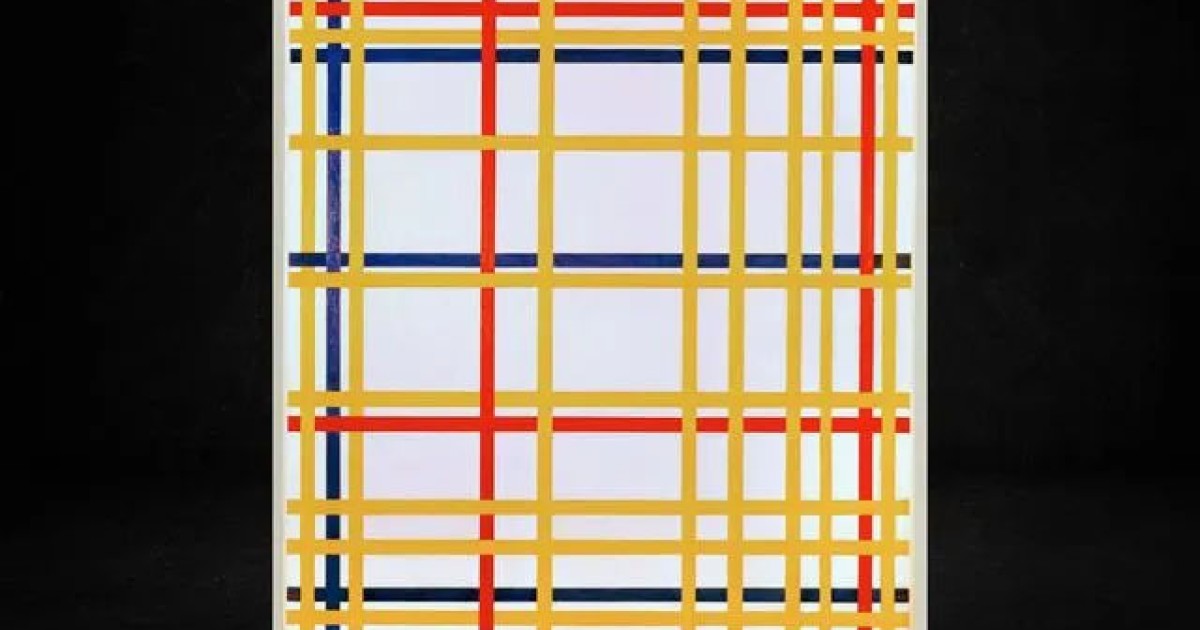 Allemagne Un tableau du peintre Piet Mondrian accroché à lenvers