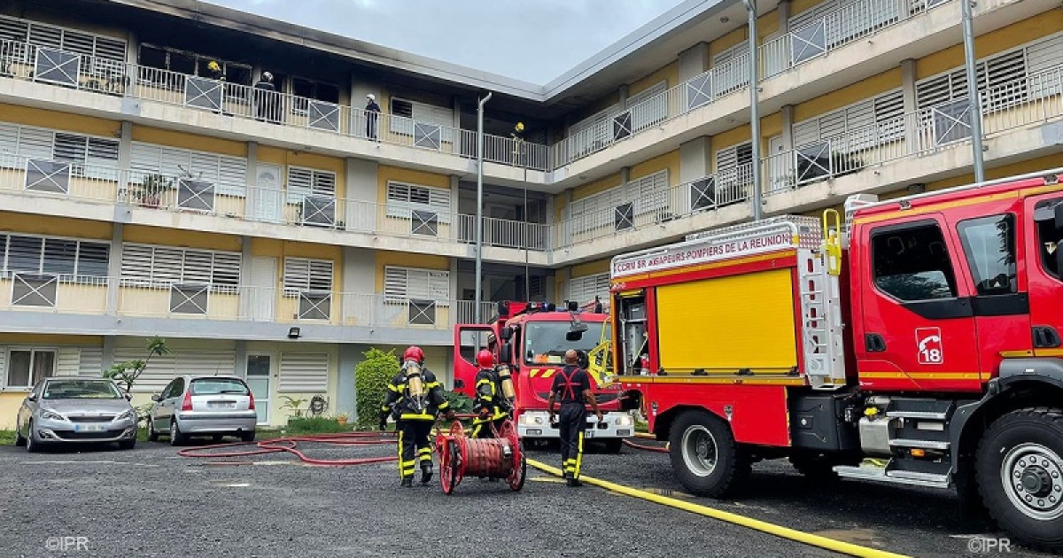 Incendie à SaintDenis le feu est maîtrisé