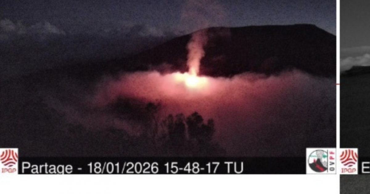 Volcan : le Piton de la Fournaise est en éruption