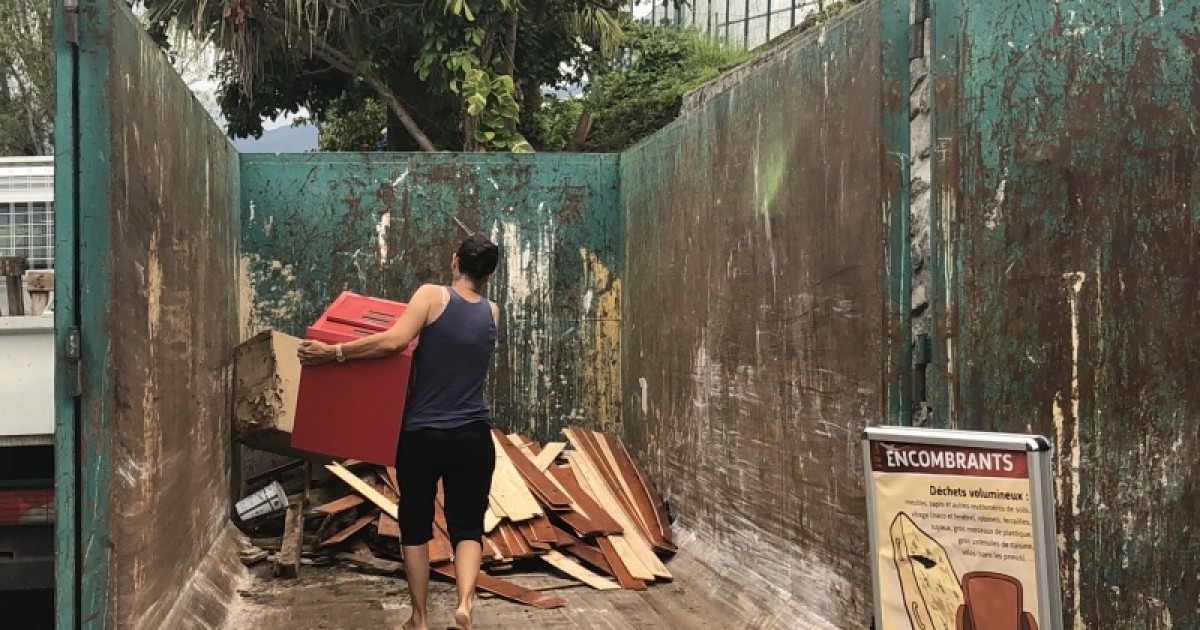 Territoire de l'Ouest : la déchèterie éphémère de passage à Vue Belle