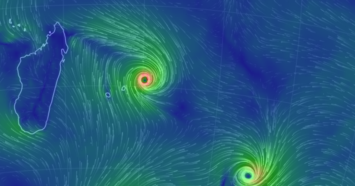 Le cyclone intense Gelena s'éloigne de La Réunion et se rapproche de ...
