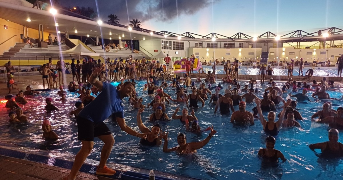 480 personnes présentes pour la nocturne à la piscine Josselyn Flahaut