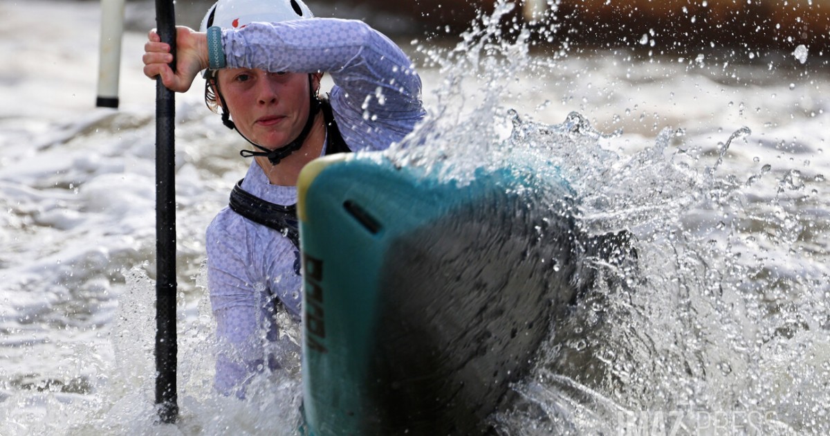 SainteSuzanne l'équipe de France olympique de canoëkayak s'entraîne