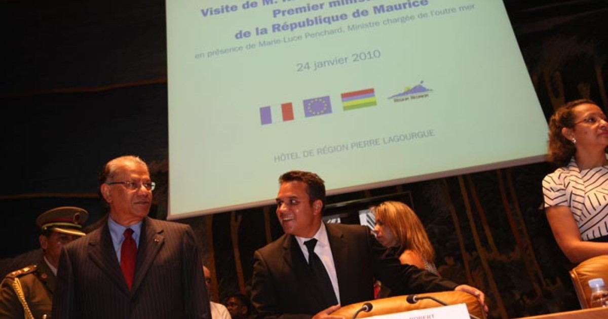 Navin Ramgoolam reçu à la Région