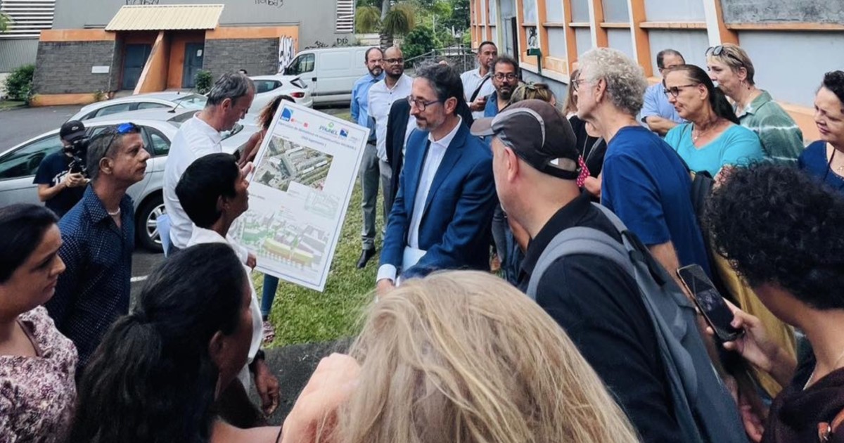 Saint-Denis : le préfet à la découverte des avancées du projet Prunel