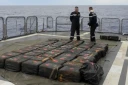 Le contrôle effectué à bord du navire a permis la découverte de 174 ballots de cocaïne, pour un total de 4,24 tonnes. · ©Haut-Commissariat