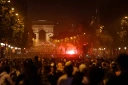 Après la victoire du Paris Saint-Germain contre Arsenal en finale de la Ligue des champions (jouée à Budapest), place du Trocadéro, à Paris, le 30 mai 2026. LOU BENOIST/AFP 