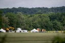 Les fouilles en cours à Rouvray, dans l'Yonne, à la recherche des corps des victimes d'Emile Louis, le 18 mai 2026 ( AFP / ARNAUD FINISTRE )