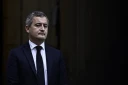 Le nouveau garde des Sceaux, Gérald Darmanin, au ministère de la Justice (Paris), le 24 décembre 2024. (JULIEN DE ROSA / AFP)
