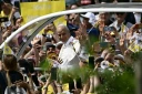 Le pape Léon XIV à Acerra, près de Naples, le 23 mai 2026