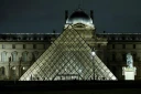 Le musée du Louvre et sa Pyramide réalisée par l'architecte Ieoh Ming Pei, le 19 février 2026 à Paris