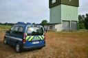 Le silo où les enquêteurs ont découvert le corps d'une enfant qui pourrait être Lyhanna, à Puycasquier dans le Gers, le 5 juin 2026
