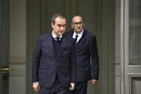 Le Premier ministre Sébastien Lecornu et le ministre de l'Intérieur Laurent Nunez au ministère de l'Intérieur à Paris, le 19 octobre 2026