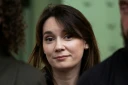 La chroniqueuse pro-russe Xenia Fedorova à Paris le 12 avril 2025