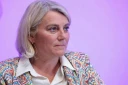 La ministre de la Santé, Stéphanie Rist lors d'une conférence de presse sur la situation concernant l'hantavirus, le 12 mai 2026 à Paris
