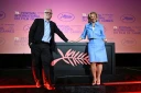 Le délégué général du Festival de Cannes, Thierry Frémaux (g), et la présidente du festival, Iris Knobloch, pour l'annonce de la sélection officielle de la 79e édition, à Paris, le 9 avril 2026