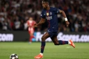 L'attaquant du Paris Saint-Germain Ousmane Dembélé le 28 avril 2026 au Parc-des-Princes à Paris lors de la demi-finale aller de la C1 contre le Bayern