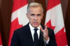 Le Premier ministre canadien Mark Carney lors d'une conférence de presse à Ottawa le 22 août 2026