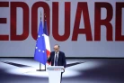 Édouard Philippe en meeting à Paris le 5 juillet 2026