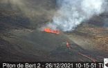 Piton de la Fournaise : le front de coulée se déplace très lentement
