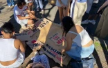 Grève lycée Roland Garros au Tampon