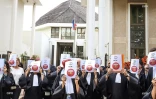 Les avocats en grève Saint-Denis 15 novembre 2018