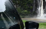 pluie à la cascade niagara, sainte-suzanne