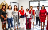 Huguette Bello visite l'école de la seconde chance 