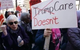 Manifestationns contre la réforme de santé de Donald Trump, le 23 mars 2017 à Washington