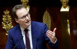 Le président du groupe Renaissance Sylvain Maillard lors d'un débat à l'Assemblée nationale à Paris le 6 février 2023
