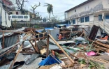 Débris, après le passage du cyclone Chido, à Mayotte, 14 décembre 2024