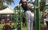Championnat régional street workout au Port, bek la barre 