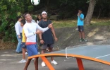 Teqball plateau caillou