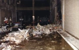 Photo publiée par le FBI le 31 mars 2017 de l\'attentat du 11 septembre 2001 contre le Pentagone sur laquelle on voit des débris du vol 77 d\'American Airlines