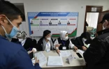 Un bureau de vote à Tachkent pendant l'élection présidentielle, le 24 octobre 2021 en Ouzbékistan