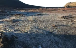 Givre au Piton de la Fournaise plaine des sables 20 mai 2020