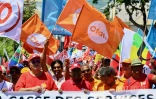 mobilisation de l'intersyndicale de la fonction publique à la prefecture 