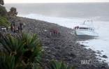 Saint-André : un navire échoué sur le littoral
