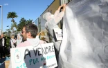 manifestation incinérateur devant la région 