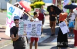 Manifestation contre la réforme des retraites - boulevard bank saint pierre