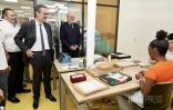 Jérôme Filippini, préfet de La Réunion à Saint-Pierre avec Michel Fontaine