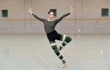 Olga Smirnova, l'ex-star du ballet du Bolchoï, lors d'une répétition, le 13 mai 2022 au Dutch National Ballet à Amsterdam