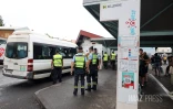 controle gendarmerie à la gare routière de saint-paul