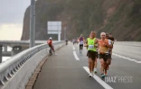[Photos] Marathon de la corniche : 1.300 coureurs sur le bitume, la route du littoral fermée dans le sens nord - ouest