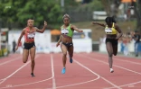  meeting international d?athlétisme  Heather Arneton se blesse au troisième saut photo richard bouhet 