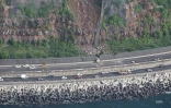 PHOTOS - Les blocs de pierre sont partis du sommet de la falaise