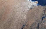 Couche de givre au sommet du Piton des Neiges 