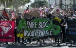 Manifestation contre l'extrême droite et le racisme à Nantes, dans l'ouest de la France, le 16 avril 2022