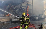 Maison en feu, incendie, Saint-Denis, pompiers, flammes, AMDR