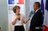 Marie Guévenoux (LREM), rapporteure du projet de loi sur la sortie de l'état d'urgence sanitaire, lors d'un débat à l'Assemblée nationale, à Paris le 8 mai 2020